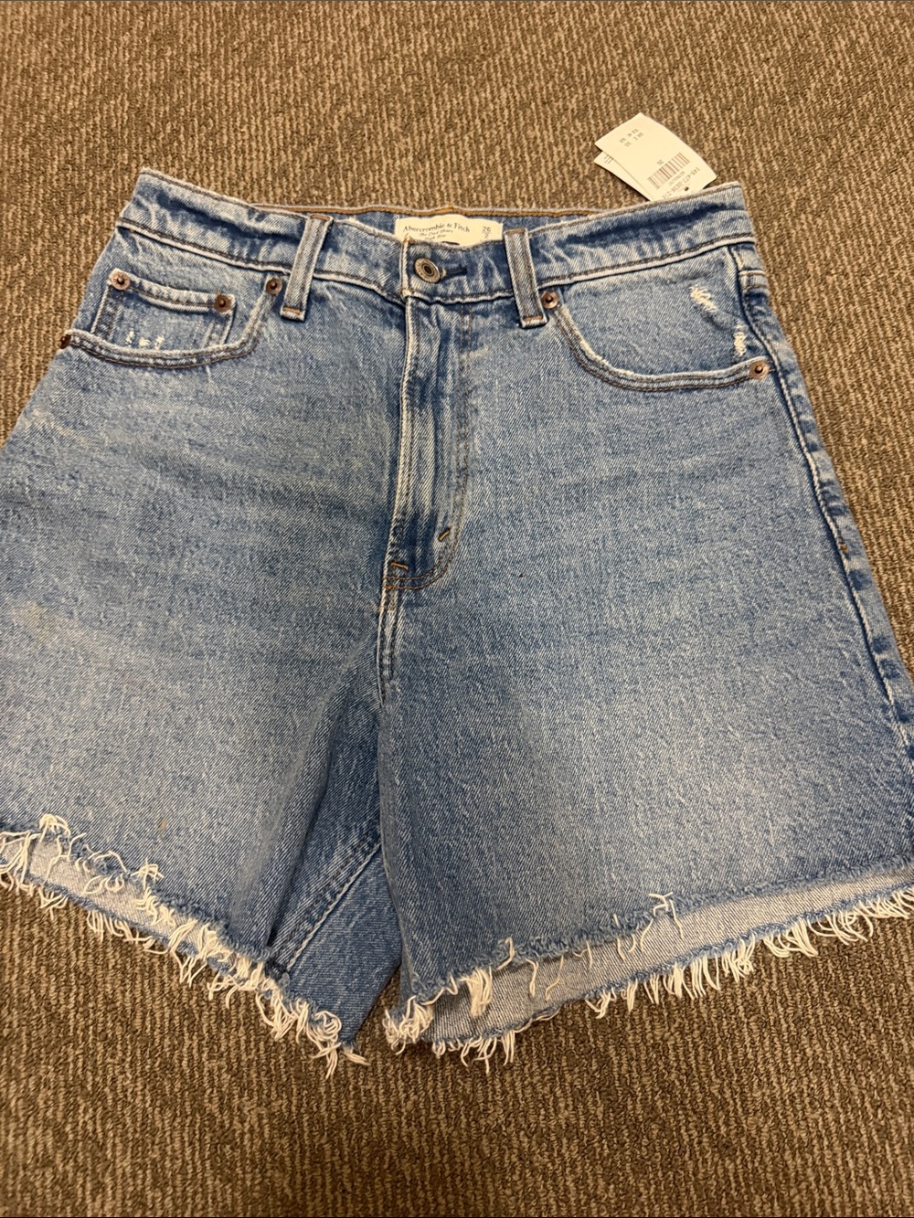Abercrombie & Fitch Light Blue Denim Cutoff Shorts